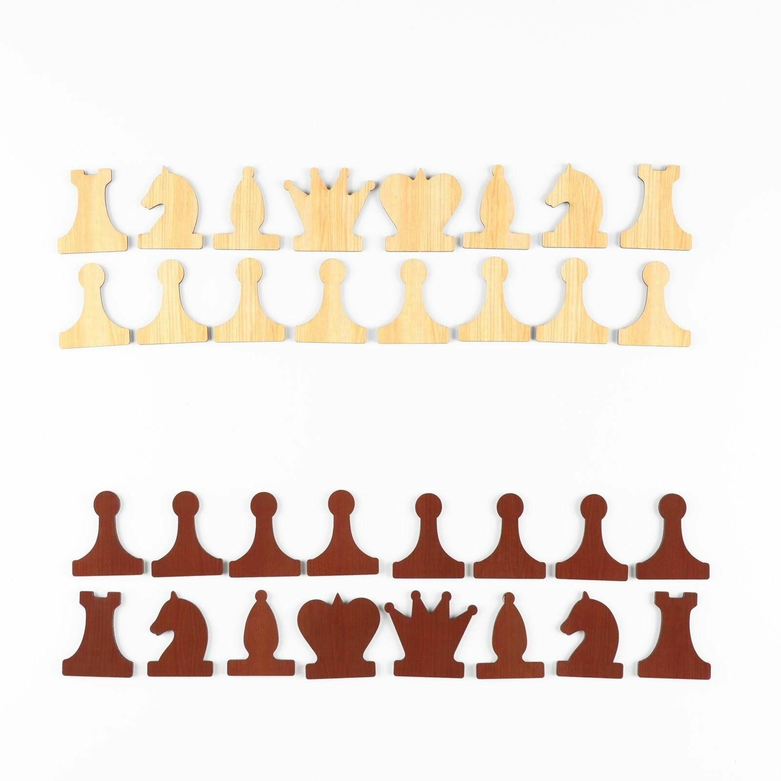 Набор магнитных фигур для демонстрационных шахмат Время игры, 32 шт, 5 х 4 см