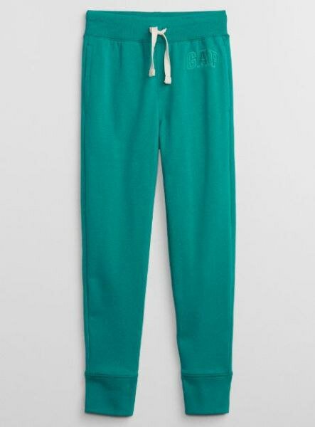 Брюки джоггеры GAP зеленый 