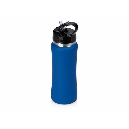 фото Бутылка для воды bottle c1, сталь, soft touch, 600 мл, синий yoogift