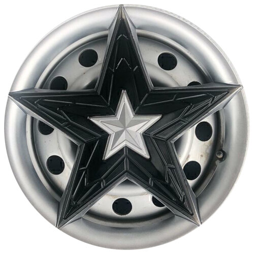 Колпаки декоративные (на пруж.) R-14 звезда Super Silver (к-т 2 шт)