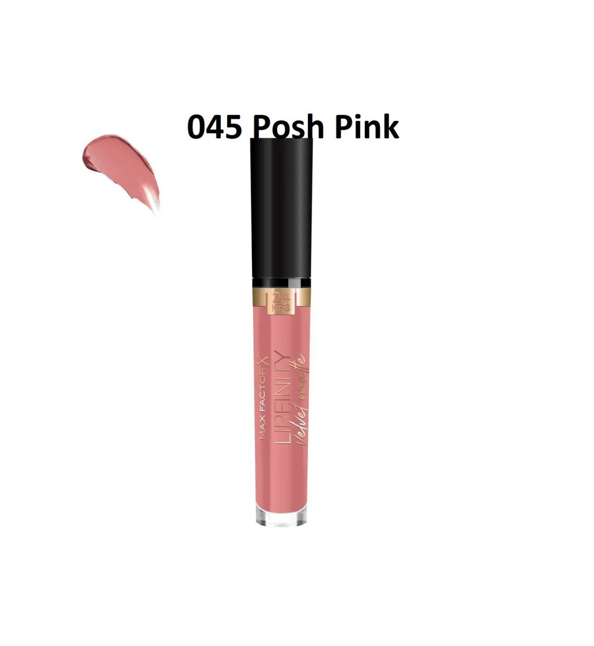 Max Factor жидкая помада для губ Lipfinity Velvet Matte матовая, оттенок 045 posh pink