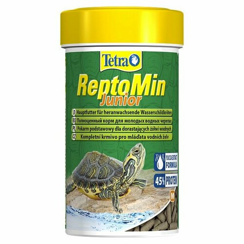 Tetra Корм для молодых водных черепах ReptoMin Junior, 100 мл