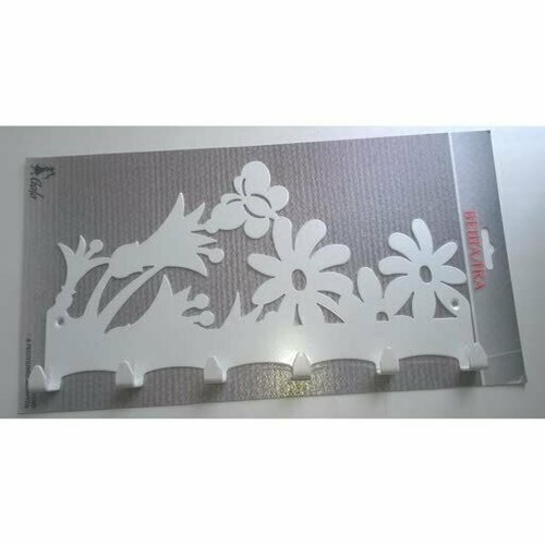 Вешалка Ромашки белый металл 1198₽