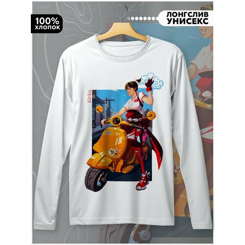 фото Лонгслив hypnotica, размер l, белый