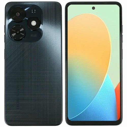 фото Смартфон tecno spark 20c, 6.56", 8гб, 128гб, 50мп, 8мп, 2sim, 5000мач, nfc, черный