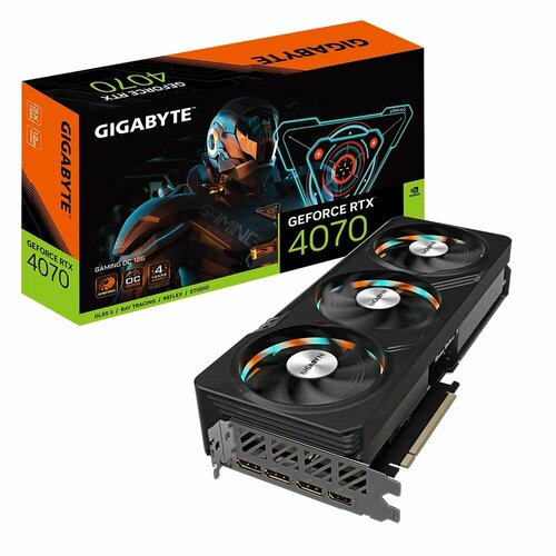 Видеокарта Gigabyte RTX4070 GAMING OC V2 12GB GDDR6X 192-bit DPx3 HDMI 3FAN RTL rx6500xt phantom gaming d 4gb oc gddr6 64 bit hdmi dp rtl 936777 rx6500xt pgd 4go