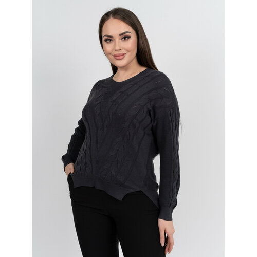 Свитер, размер 48/54, серый