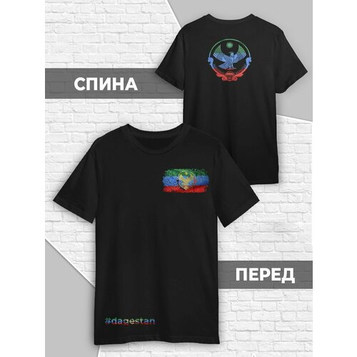 фото Футболка, размер m (46-48), черный printech
