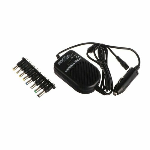 Адаптер питания автомобильный 8 насадок 80 Вт 12 В 4A провод 12 м 728₽