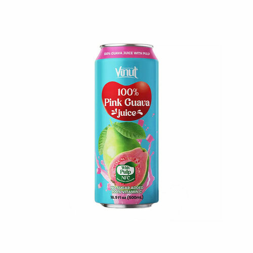 ViNut Сок Розовой Гуавы с мякотью 100%, 500 мл