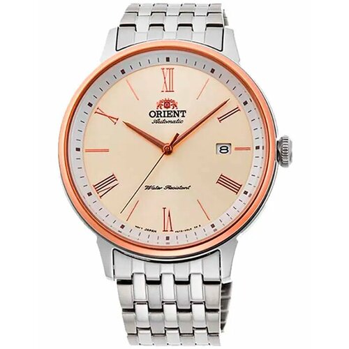 фото Наручные часы orient ra-ac0j01s10b, серебряный, белый