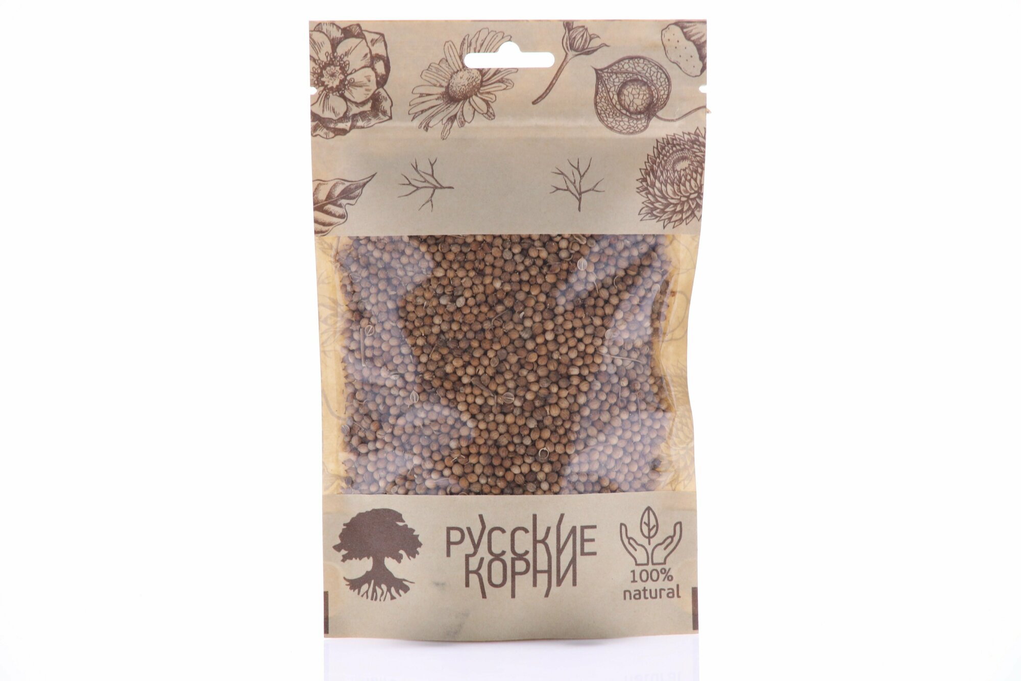 Семена кориандра Русские корни в дой-паке 50г для приправы