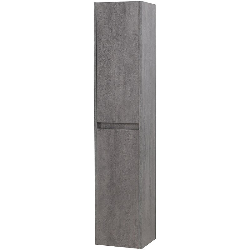 фото Шкаф-колонна BelBagno KRAFT 33 подвесной правый Cemento Grigio KRAFT-1600-2A-SC-CG-R
