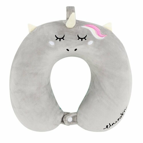 фото Подушка для шеи kawaii factory, 1 шт., серый
