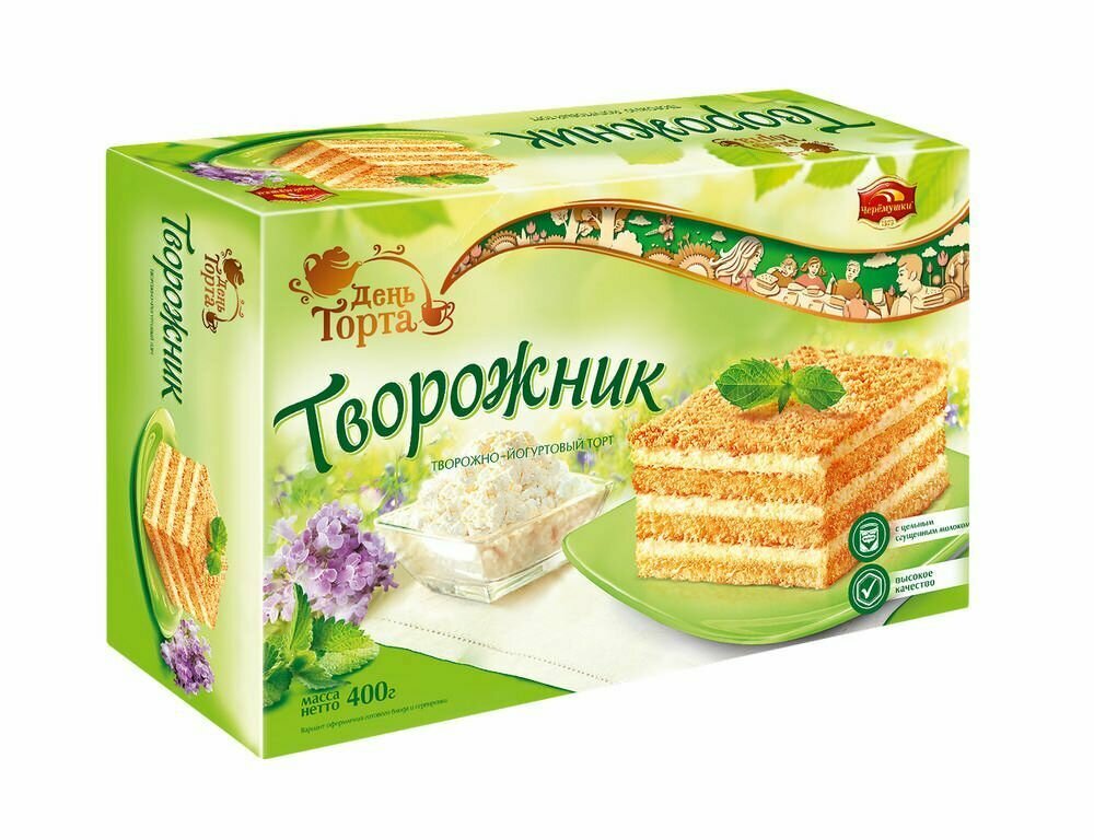 Торт творожно-йогуртовый "Творожник", 400 г - 2 шт