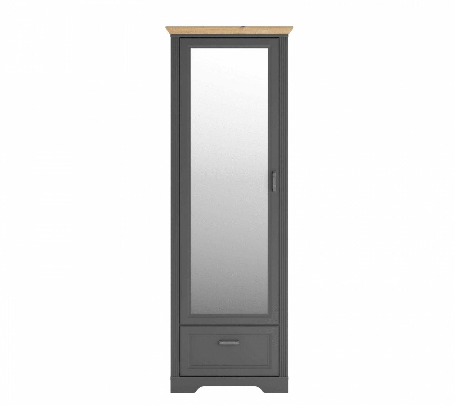 фото Шкаф Black Red White Жасмин SZF1L1S (Графит/Дуб артизан )