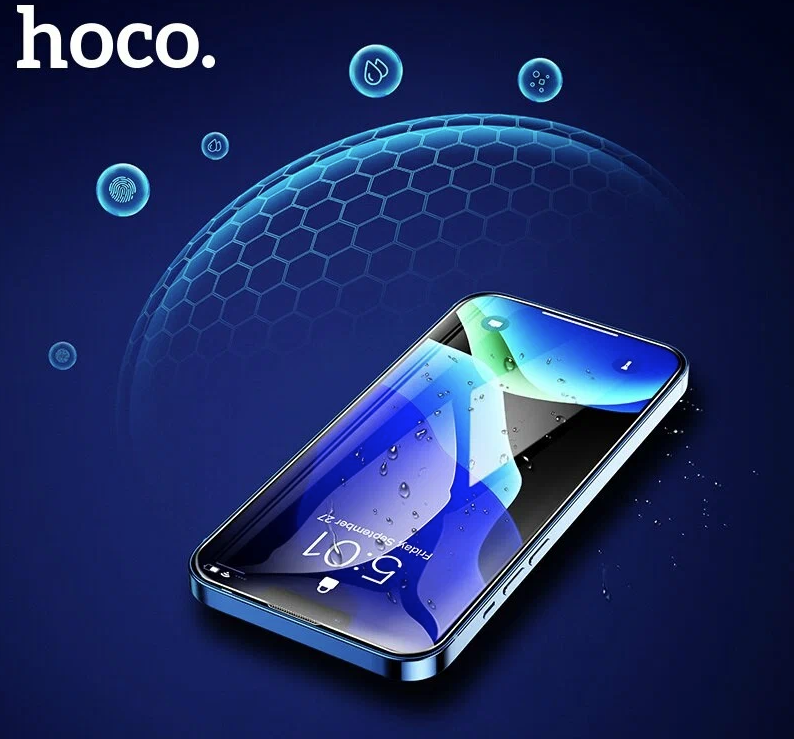 Защитное стекло Hoco для iPhone 12/12 Pro A34 чёрное — фото 1