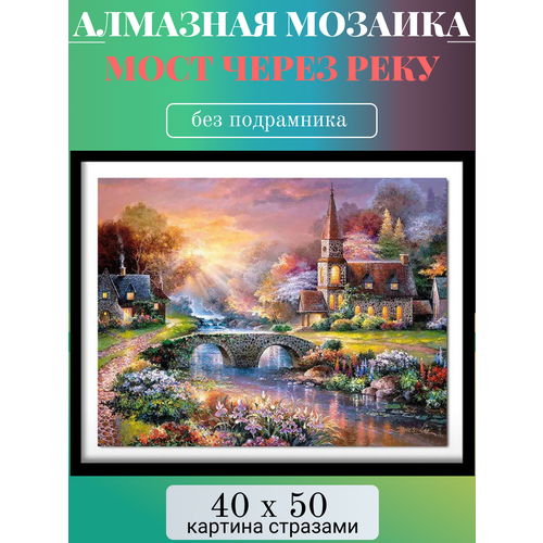 Алмазная мозаика без подрамника 40х50 см