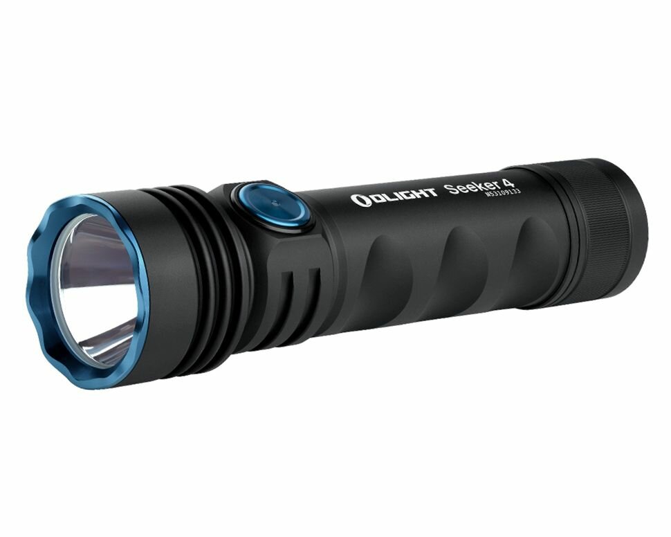 Фонарь Olight Seeker 4 Matte Black (Cool White), 21700, Cree XH-P 50.3 HI, 450 метров, 3100 люмен (Комплект)