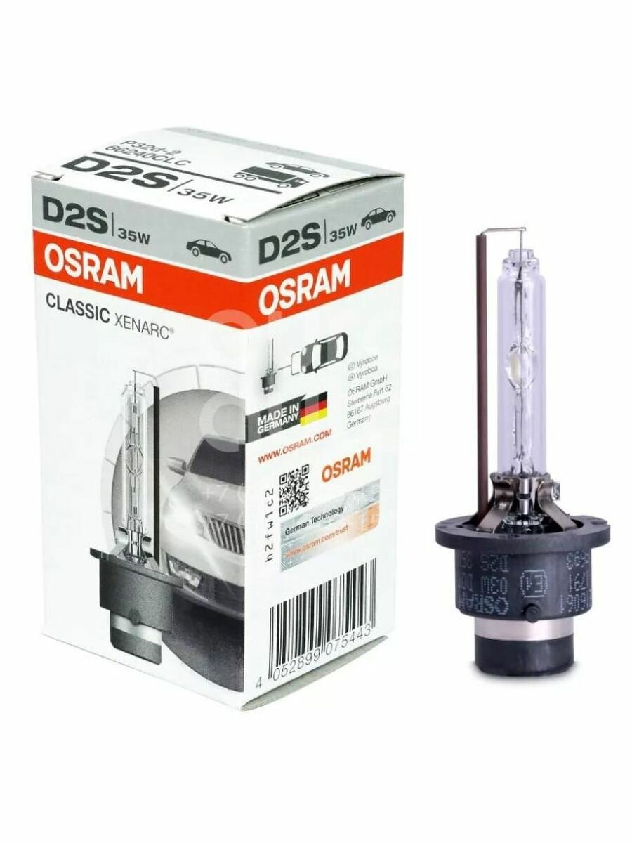 Ксеноновая лампа Osram D2S 35W Xenarc Classic 1шт 66240CLC