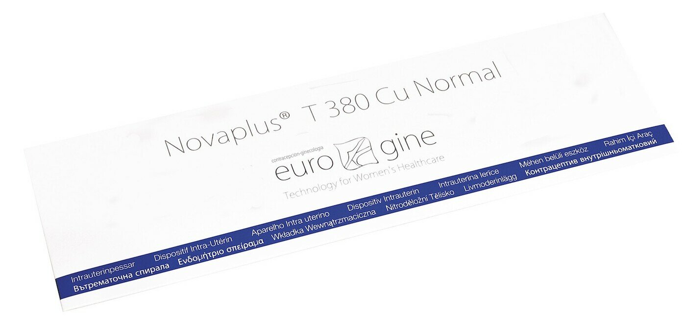 Спирали Внутриматочные Спираль внутриматочная Eurogine Novaplus 380 Cu Normal