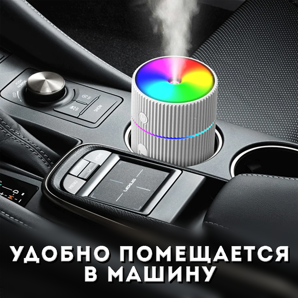 Увлажнитель воздуха Colorful Humidifer H2O, белый - фотография № 4