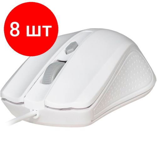 Комплект 8 штук Мышь компьютерная Smartbuy ONE 352 белая SBM-352-WK 311600₽