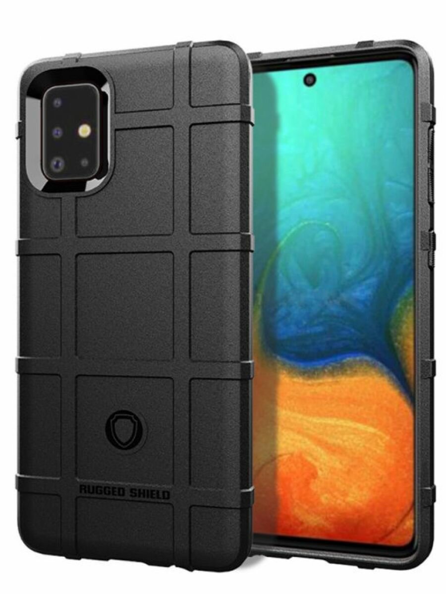Brodef Rugged Противоударный чехол для Samsung Galaxy A71 черный