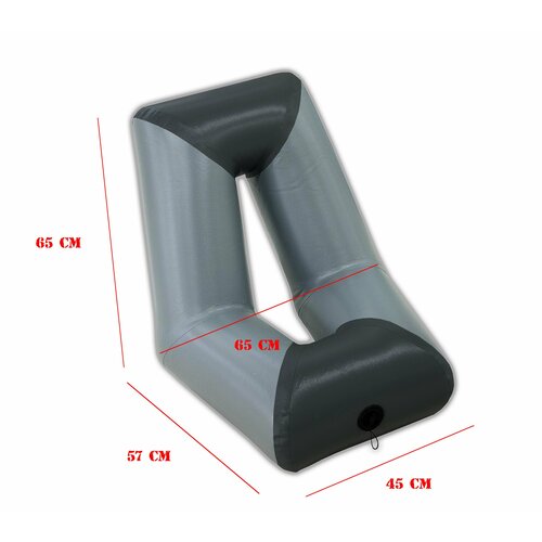 фото Сиденье кресло надувное в лодку (черно-серый) российский производитель