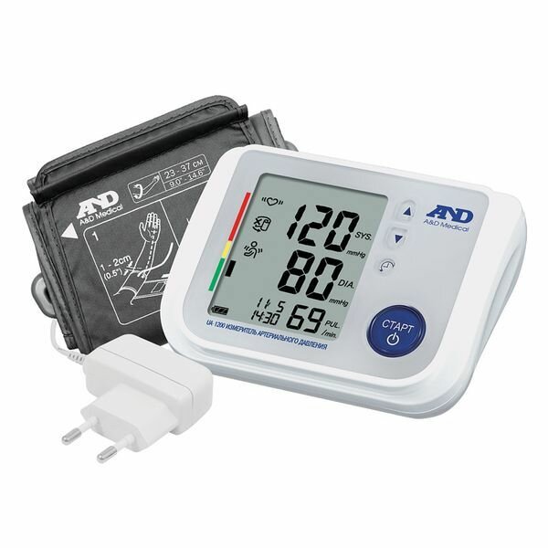 Тонометр UA-1200, автоматический, манжета 23-37 см, 4хАА