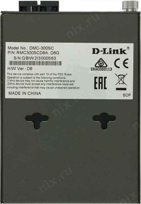 Медиаконвертер D-Link DMC-300SC 1x10/100Base-TX 1x100Base-FX SC MultiMode 2km - фото №8