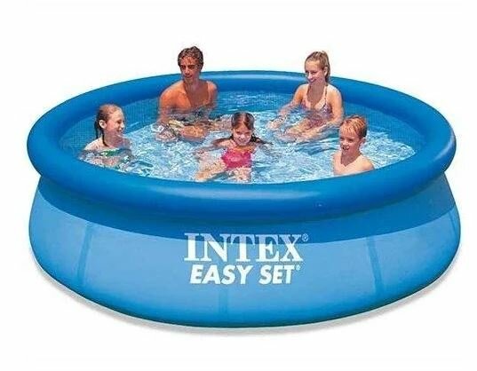 INTEX Бассейн с надувн. кольцом EASY SET 396х84см . (в коробке) Арт. 28143NP