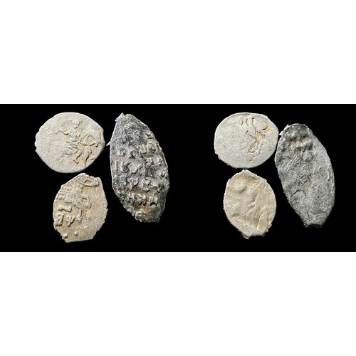 Чешуя (1533-1699) Денга . Коллекция  Монетный брак  чешуя 1533 1600 денга инкузный брак под конем д монетный брак