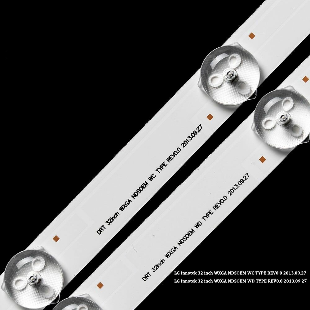 LED-подсветка для ТВ Sony KDL-32R433B KDL-32R303B 590 мм (комплект 3 шт В составе 1 планка B и 2 планки A) — фото 1