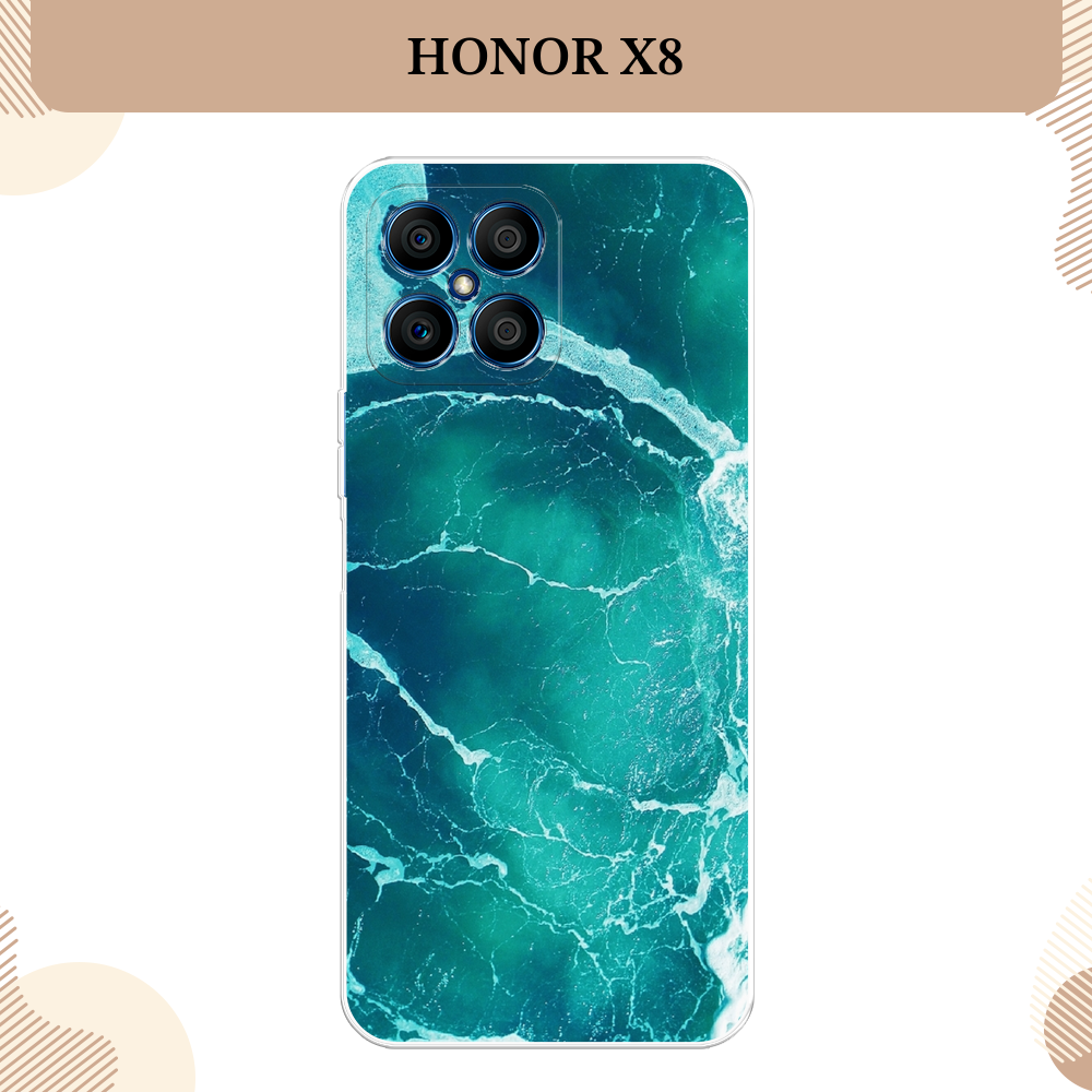 Силиконовый чехол "Изумрудный океан" на Honor X8 / Хонор Х8