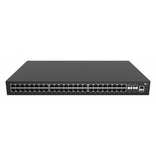 F+tech Коммутатор Fplus FCS-2352TX, 48 порта 10/100/1000BASE-T RJ45, 4 порта 10GE SFP+, 2 блока питания AC 220В 150Вт, высота 1RU