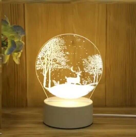 3D светильник декоративный