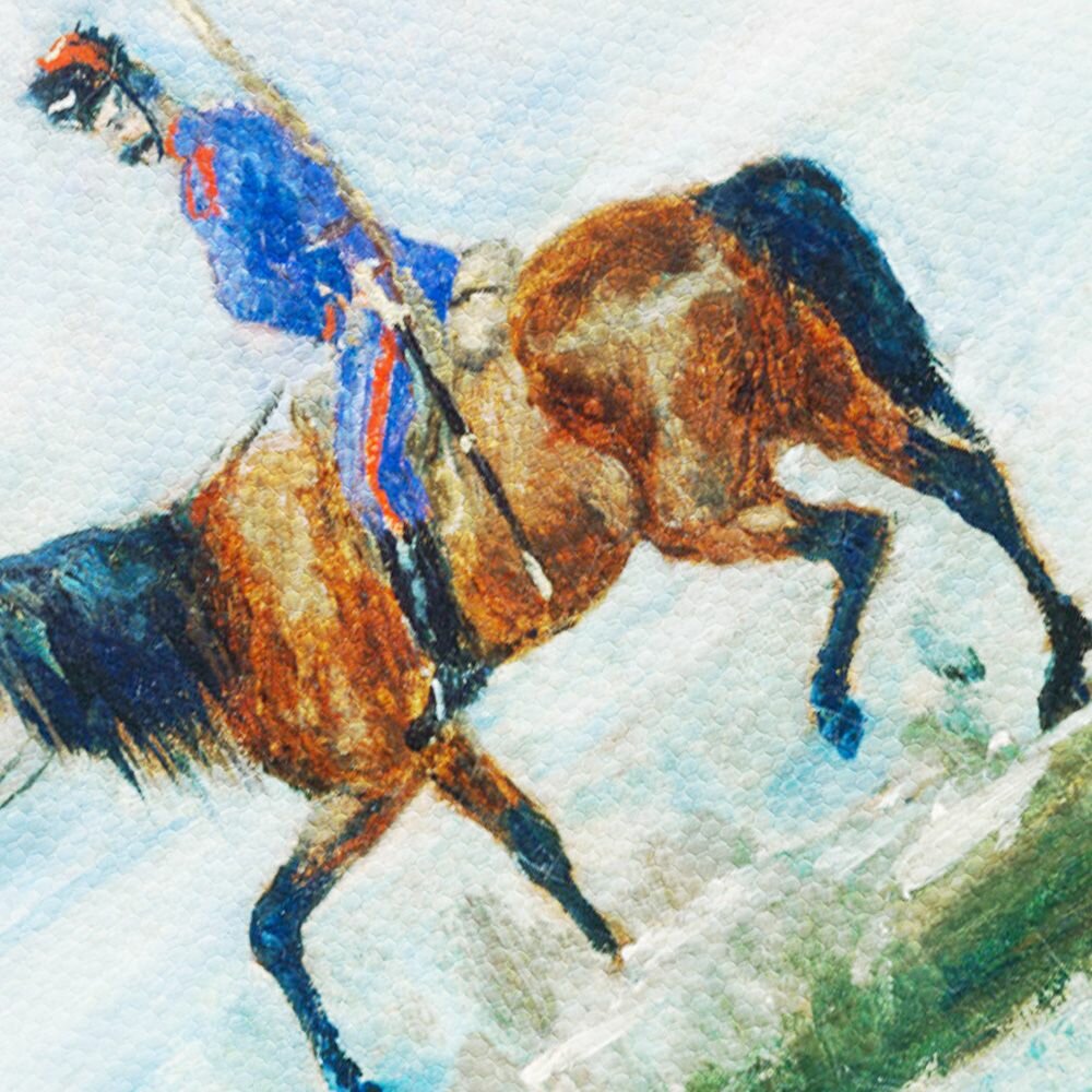 Картина на холсте, репродукция / Анри де Тулуз-Лотрек - Hussars / Размер 30 x 40 см