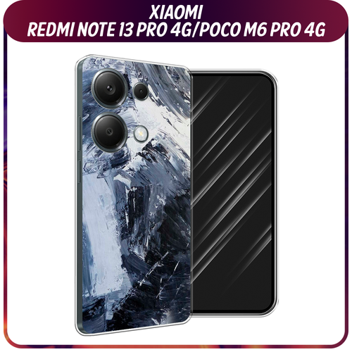 Силиконовый чехол на Xiaomi Redmi Note 13 Pro 4G/Poco M6 Pro 4G / Сяоми Редми Нот 13 Про 4G/Поко М6 Про 4G Абстракция живопись силиконовый чехол на xiaomi redmi note 13 pro 4g poco m6 pro 4g сяоми редми нот 13 про 4g поко м6 про 4g большеглазая панда прозрачный