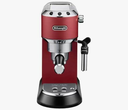 Кофеварка рожковая с капучинатором DeLonghi Dedica Stale EC 685 R - фотография № 1