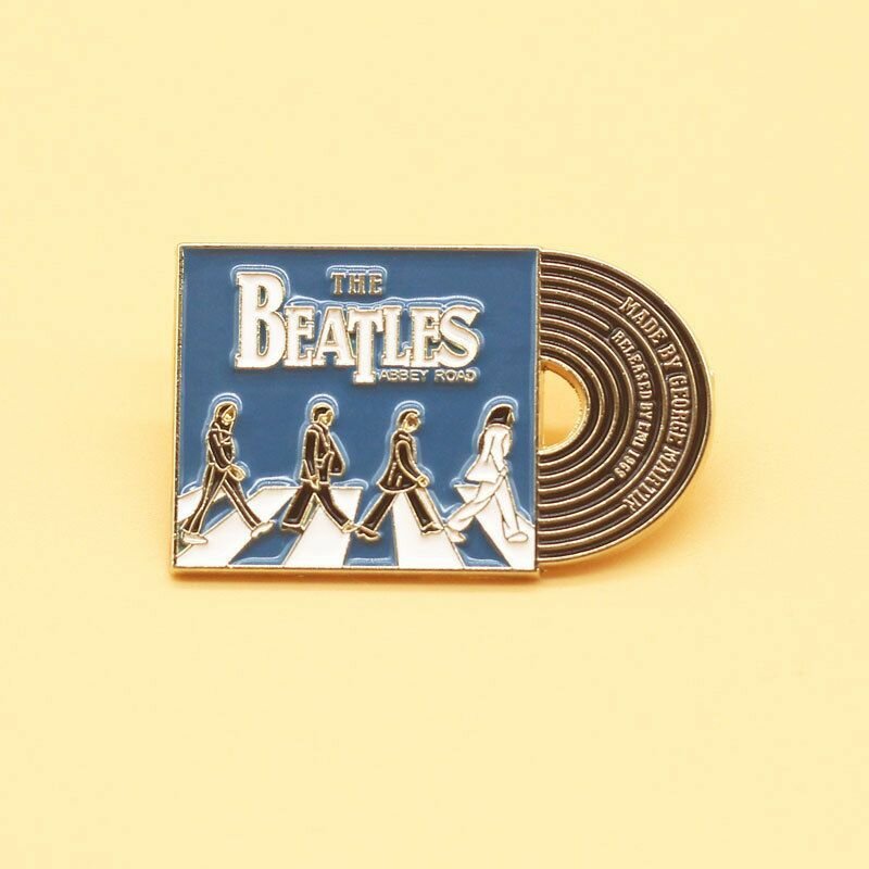 Значок Beatles рок металлический пин