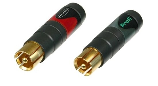 Neutrik NF2C-B/2 кабельный разъем RCA male (пара)