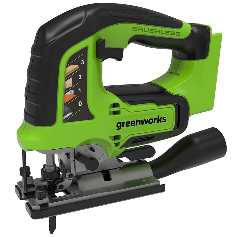 Лобзик Greenworks GD24JS 24V 3601407 (3000 ход/мин) бесщеточный аккумуляторный без аккумулятора и зарядного устройства