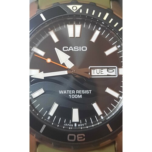 фото Наручные часы casio casio mtd-125-3, хаки