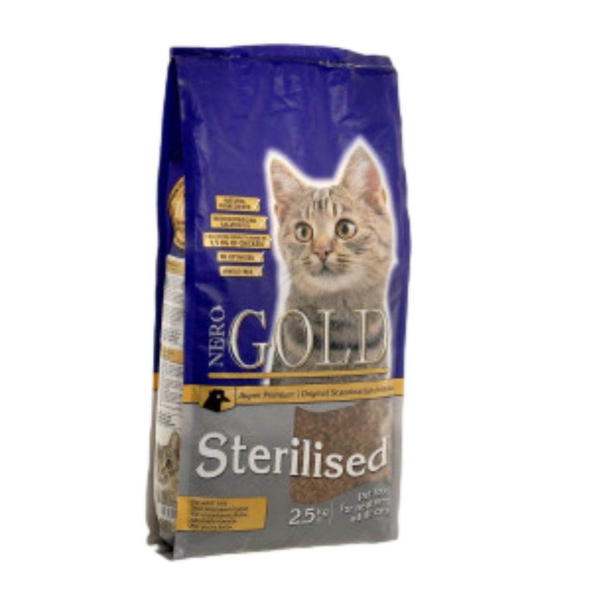 Сухой корм для стерилизованных кошек Nero Gold Sterilised 800 г - фотография № 5
