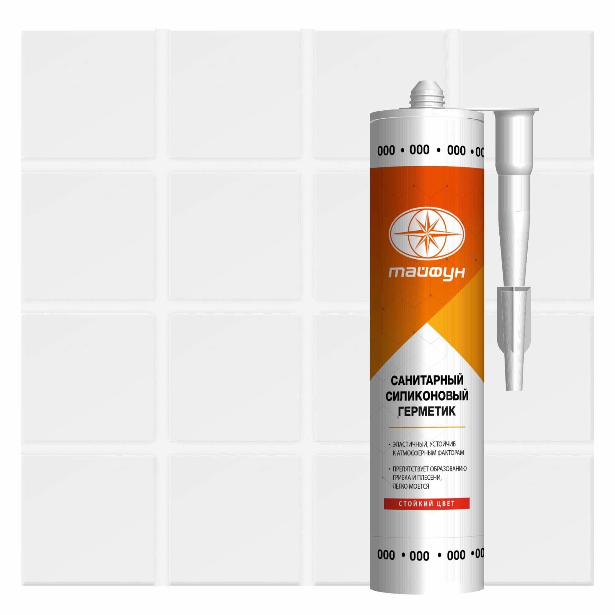 фото Герметик силиконовый Atlas Тайфун 000 прозрачный 280 мл