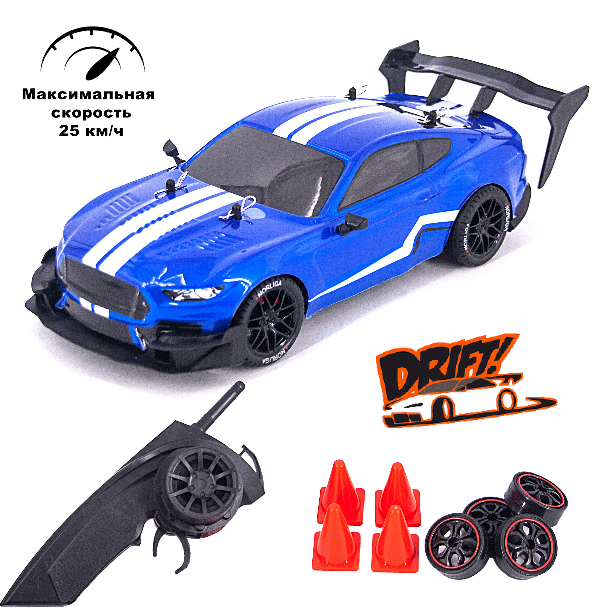 HB 666 Радиоуправляемая машина для дрифта Ford Mustang 4WD 1:14 - RC-19D