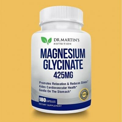 Magnesium Glycinate, Dr. Martin's, Магний глицинат 180 капсул 425мг