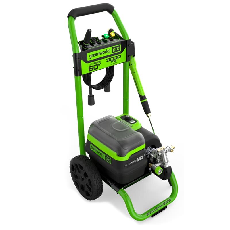 Мойка высокого давления GREENWORKS GDPW60DP 60V, 180 бар, без АКБ и ЗУ