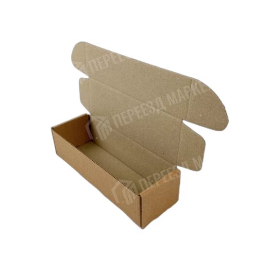 фото Самосборная картонная коробка №162-ПМ 150х50х40 мм, 100 штук
